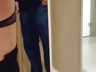 Fernanda Cristine fucks the delivery guy and cums all over his ass