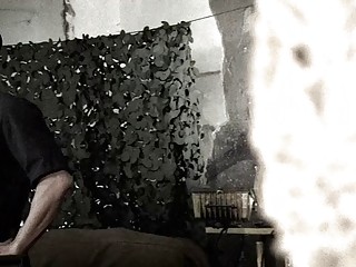 Huge dick tranny soldier anal fucks hostage