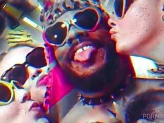 Femboy hooter Luci Belle serves a bbc and gets whats on the menu