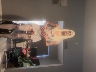 My new lingerie and wig