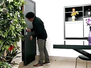 Sexy Latino Nun gets spitroasted and double anal