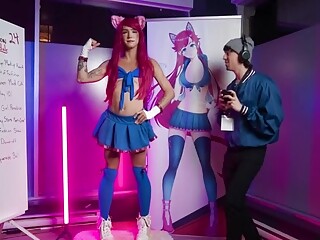 Anime femboy loves cum