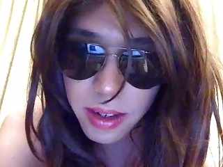 Eating Cum in a Pink Corset