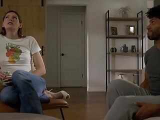 young man seduces slim trans
