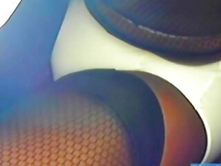 BlueGirl70 Upskirt Fishnet Stockings